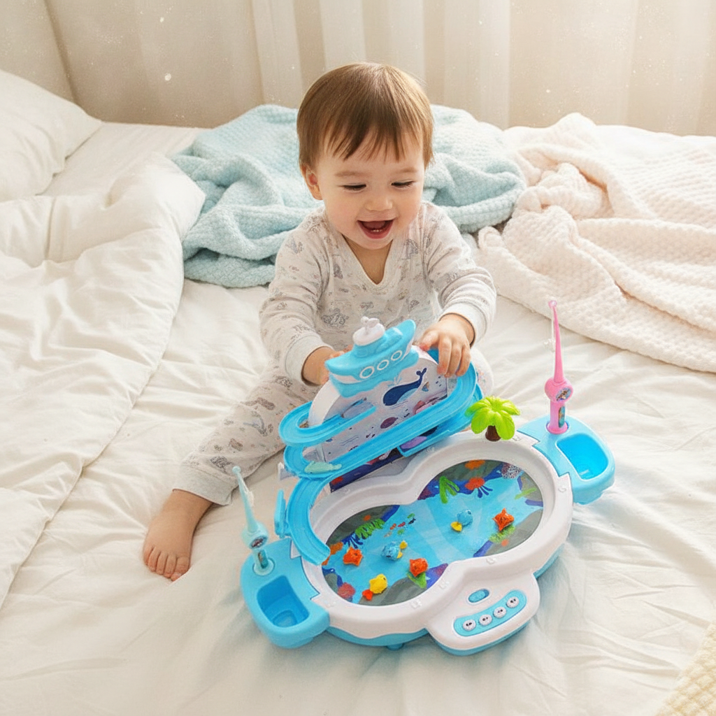 Electric fishing & Music splashing Toys