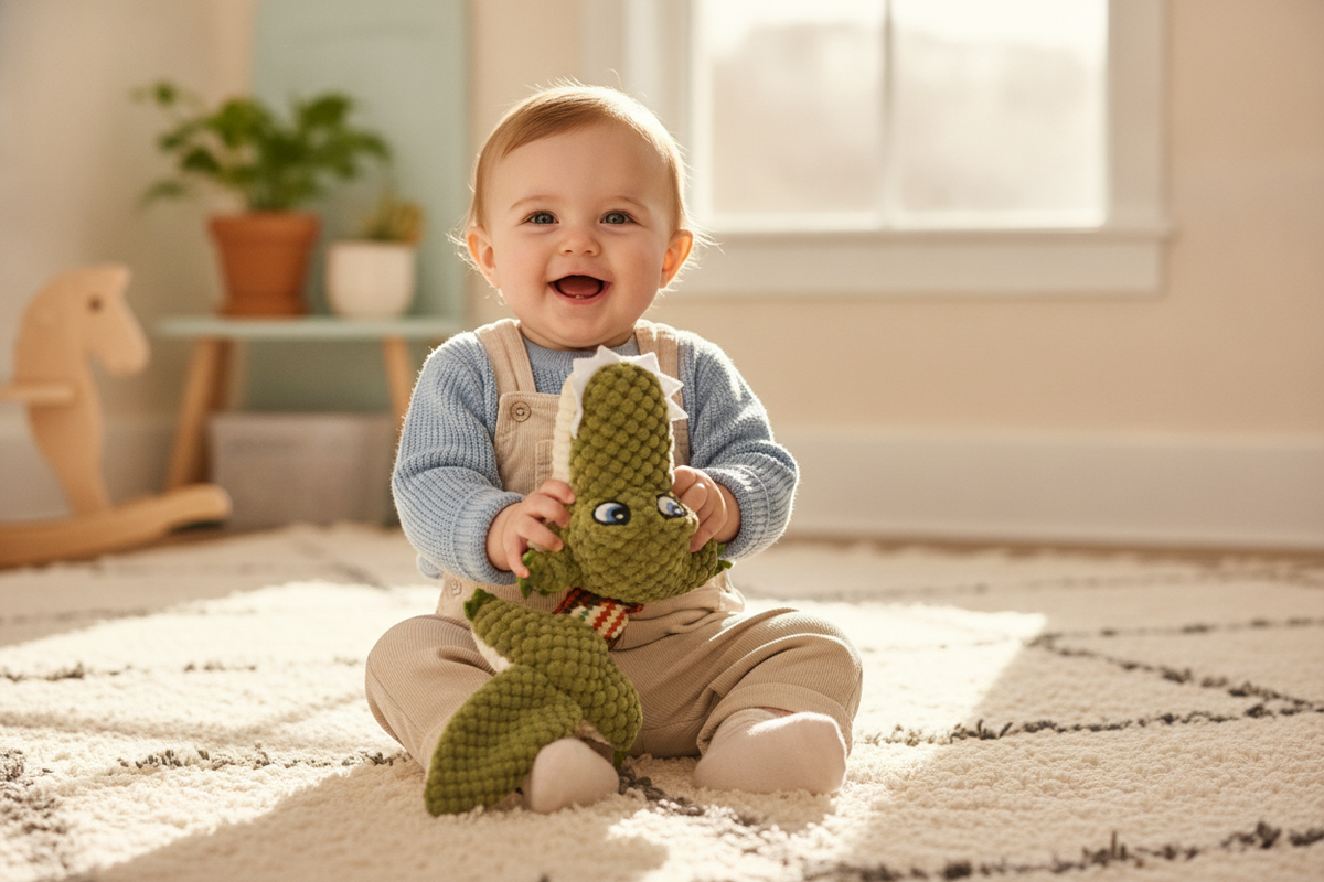 Voice &  plush chew Crocodile